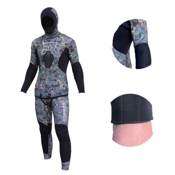 APNEA FREEDIVING WETSUIT CAMO 2 PIECE 5mm Sopras USA